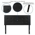 thumbnail image 4 of Emma + Oliver Button Tufted Upholstered Full Size Headboard in Black Vinyl, 4 of 9