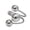 silver, variant on Multi Circles Open Finger Rings Adjustable Size Rings Jewelry Gift for Fashion Lovers Stylish Party Wear Accessory