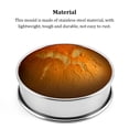 thumbnail image 3 of Matsuzay Molde de pastel de acero inoxidable, molde para Mousse, postre, galleta, galleta DIY, moldes para hornear DIY, utensilios para hornear Herramientas y accesorios para hornear Largo Matsuzay HA067870-02, 3 of 6