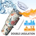 thumbnail image 5 of OBREWU Pioneer Flower Tumbler with Handle and Lid,40oz Pioneer Flower Double Wall Vacuum Insulated Tumbler,Pioneer Flower Cups Gift for Women and Men, 5 of 7