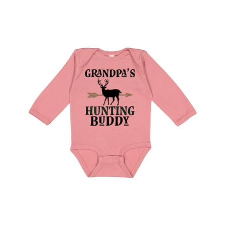 

Inktastic Bow Hunter Grandpa Hunting Buddy Boys Long Sleeve Baby Bodysuit