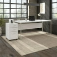 thumbnail image 7 of Hybrid 72W x 36D Computer Desk with Drawers in White - Engineered Wood, 7 of 7
