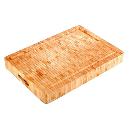 chopping butcher bamboo thick organic cutting block extra professional premium