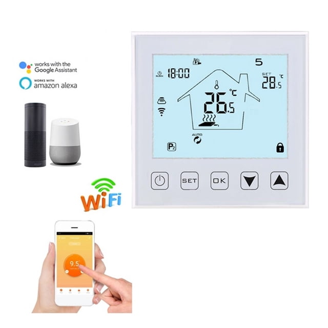 WiFi Smart Room Thermostat For Gas Boiler/Water Floor Heating Remote Temperature Controller By Phone ,Easy to Install