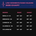 thumbnail image 5 of LRD Women's Short Sleeve Rash Guard Shirts UPF 50 Swim Shirt Dark Ditsy Floral - XL, 5 of 6
