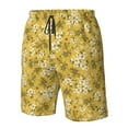 thumbnail image 5 of Kdxio Flower Pattern Mens Casual Shorts - Drawstring Summer Beach Sports Shorts for Men, 5 of 9