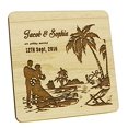 thumbnail image 2 of 20 Custom Engraved Wooden Magnets Rustic Wedding Save The Date Wooden Magnets Persoanlized Gift, 2 of 2