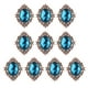 thumbnail image 4 of 10 piezas de diamantes de imitación de cristal con parte trasera plana para decorar tarjetas, fundas de teléfono y otros artículos. 30x25mm, 4 of 9