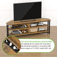 thumbnail image 3 of Mueble TV de 55.1 pulgadas (140 CM) con Estantería Abierta, Soporte para Televisor con Gestión de Cables, Rack de Entretenimiento para Sala de Estar, Oficina o Dormitorio, 3 of 7