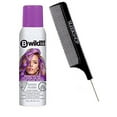 thumbnail image 3 of Jerome Russell B WILD Temporary Hair Color Aerosol Spray, Vibrant Chalk Colors (w/Sleek Steel Pin Tail Comb) Haircolor Dye Hairspray (Panther Purple), 3 of 3