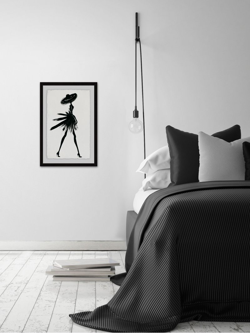 Little Black Dress II Framed Painting Print, Size: 12 inch x 8 inch