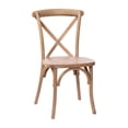 thumbnail image 3 of Emma + Oliver X-Back Chair with Hand Stained Medium White Woodgrain Finish, 3 of 14