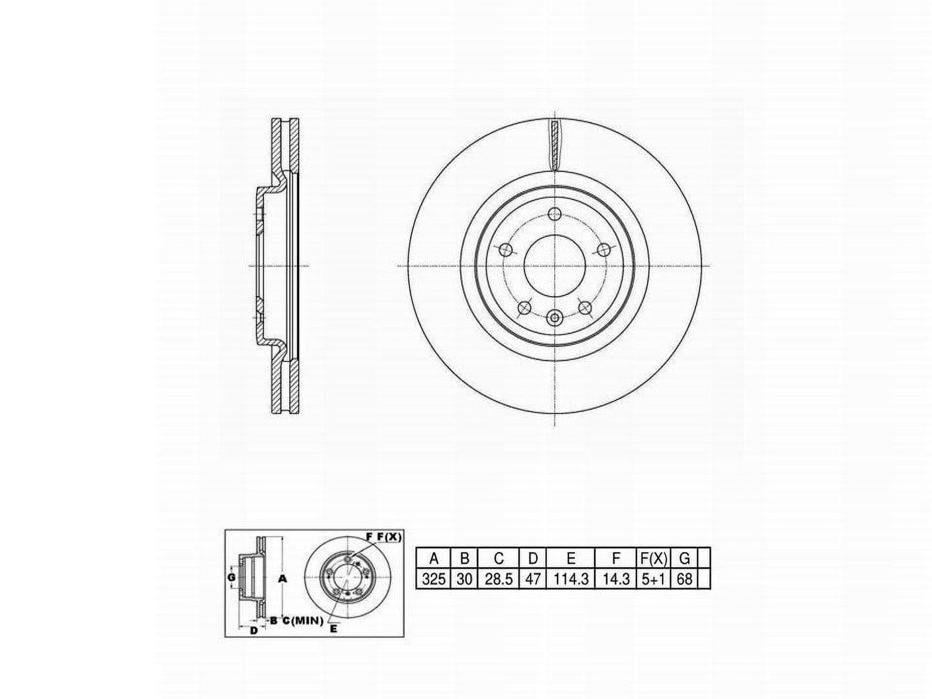 Winstop Brake Rotor, Front WS248644, Ford Explorer 2019-2011