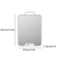 thumbnail image 3 of Isvgxsz Clearance Cutting Board Double Sided,Large Stainless Steel Cutting Boards,Wheat Straw Cutting Boards for Kitchen,for Meat, Veggies, Fruits, with Easy Grip Handle,Dishwasher Safe, 3 of 6