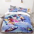 thumbnail image 4 of Funda nórdica 3D exquisita caricatura Sonic juego impresión digital juego de cama decoración del hogar edredón cama jóvenes niños niñas niños regalo, 4 of 4