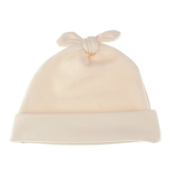 Rabbit Ears Cotton Beanie Hat - Small Child Natural