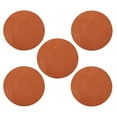 thumbnail image 1 of Furnish My Place Modern Plush Solid Orange Color Rug - Pets and Kids Friendly Rug, Indoor/Outdoor Mat, Area Rugs Great for Kids, Pets, Event, Wedding, Living Room, Made in USA, 3' Round - Set of 5, 1 of 12