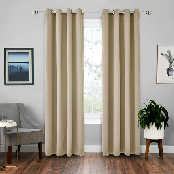 1 Panel Room Darkening Blackout Curtain, Curtains For Light Yellow Walls