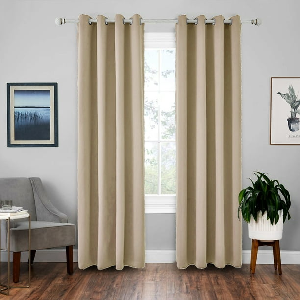 1 Panel Room Darkening Blackout Curtain Grommet Thermal Insulated Window D For Bedroom Living Com 1 Panel Room Darkening Blackout Curtain, Curtains For Light Yellow Walls