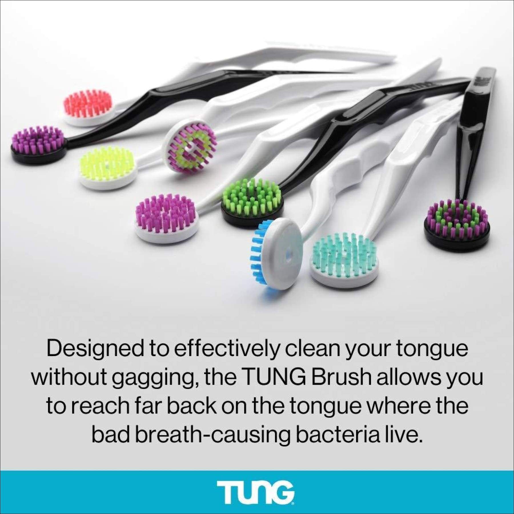 Tung Tongue Gel - Fresh Mint Tongue Cleaning Paste - Bad Breath and Halitosis - Mouth Odor Eliminator - Use with Tongue Brushes & Scrapers - Made in America (4 Pack)