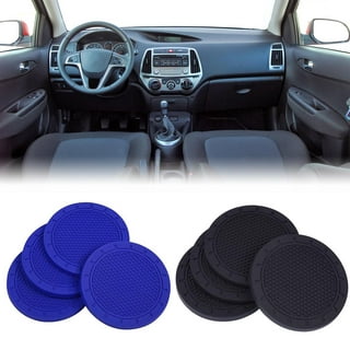 Car Cup Holder Coaster,Universal Rubber Cup Holder Interior Accessories 2.75 Inches Anti-Slip Vehicle Coaster for Nissan,Mazda and Most Cars(Black/