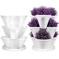 thumbnail image 2 of Vertical Garden Pot Stackable Planter, Self-Watering Flower Vegetable Gardening Planter Box, 2 of 7