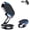 Black, variant on Kicklo Phone Holder, Foldable 360 Degree Rotatable Magnetic Car Dashboard Mount with Suction Cup, Vent Phone Holder Stand for Any Model Phones, for Car Motorcycle Bike (Silver)