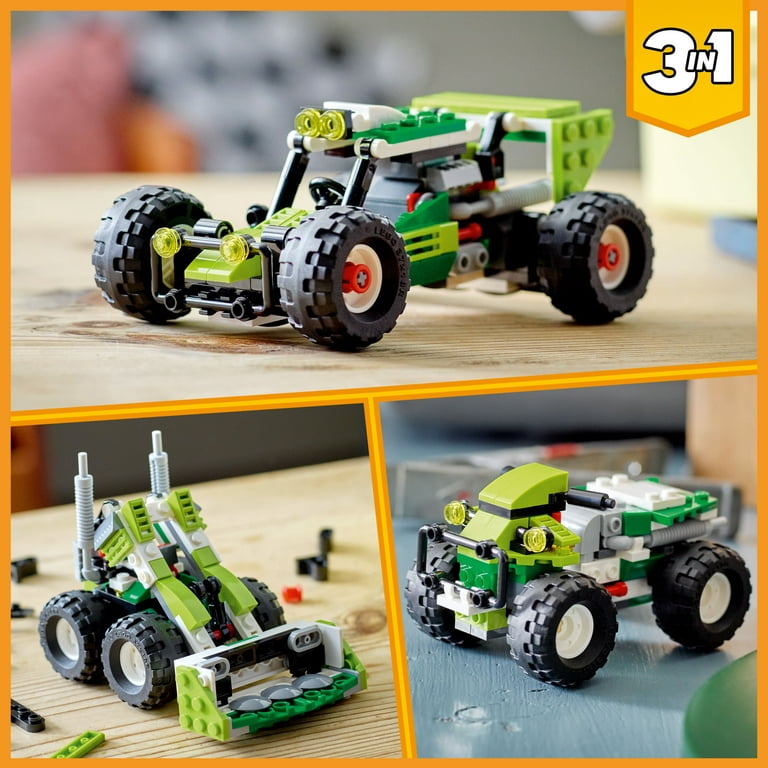 LEGO Creator 3in1 Off-road Buggy to Skid Loader Digger to ATV Car Toy 31123, 3 Vehicle Construction Set Kids 7 Plus Years Old - Walmart.com