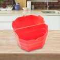 thumbnail image 4 of Forro Divisor De Olla De Cocción Lenta Revestimiento divisorio para olla de cocción lenta Revestimiento de silicona Suministros de cocina fáciles de limpiar (Rojo) Tmvgtek Libre de BPA, 4 of 7