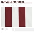 thumbnail image 4 of Outsunny Toile de Rechange pour Auvent Rétractable 11 Pieds x 10 Pieds pour l'Extérieur, Auvent Pare-Soleil, Couverture d'Auvent, Protection UV, Rouge et Blanc, 4 of 9