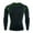 Green, variant on Ahuyic Men's Compression Shirts Top Long Sleeve Sports Baselayer Workout Running Athletic Tops Red XL