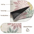 thumbnail image 6 of Large Area Rugs for Living Room Bedroom, Geometric Flower 6'x9' Rug Washable Carpet Runner Indoor Outdoor, Vintage Country Floral Pink Green on Linen Non Slip Floor Mats Rug for Kitchen, Playroom, 6 of 8