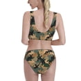 thumbnail image 3 of Vsdgher Womens High Waisted Bikini Sets Two Piece Swimsuit Camouflage Rabbit Print Tummy Control Bathing Suit-Large, 3 of 8