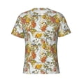 thumbnail image 3 of Naloa Ducks and Flowers Men's T-Shirt Sport T-shirt Men's Basic Tee Casual Men's Shirt, Round Neck, Short Sleeves - Medium, 3 of 5