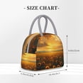 thumbnail image 2 of Fotbe Sunflower Sunset Rainfall Bolsa de Almuerzo con Estampado, Lonchera Aislada, Contenedor de Comida Reutilizable Tipo Cooler a Prueba de Fugas, 2 of 6