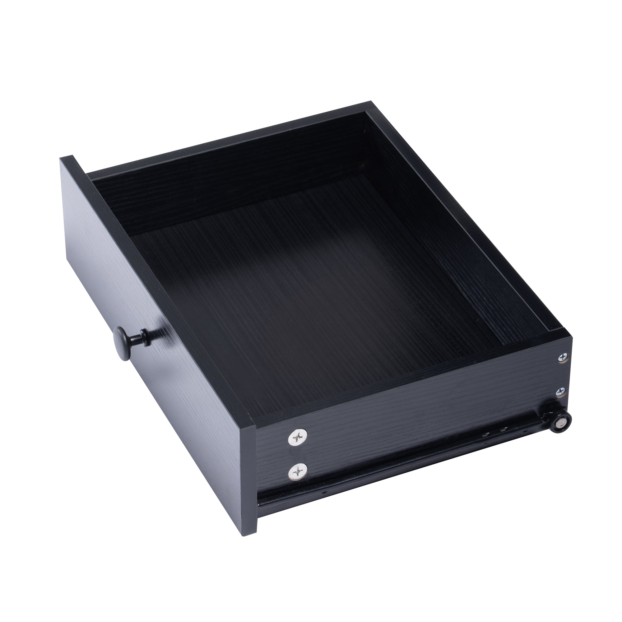 Homy Casa Nightstand with USB Ports & Outlets, Bedside Charging Table for Small Bedroom, Black