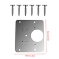 thumbnail image 4 of Ensemble de Réparation de Charnière en Acier Inoxydable, Kit de Vis de Charnière, 1 Pce Plaque de Charnière, 6 Pcs Vis, 4 of 8