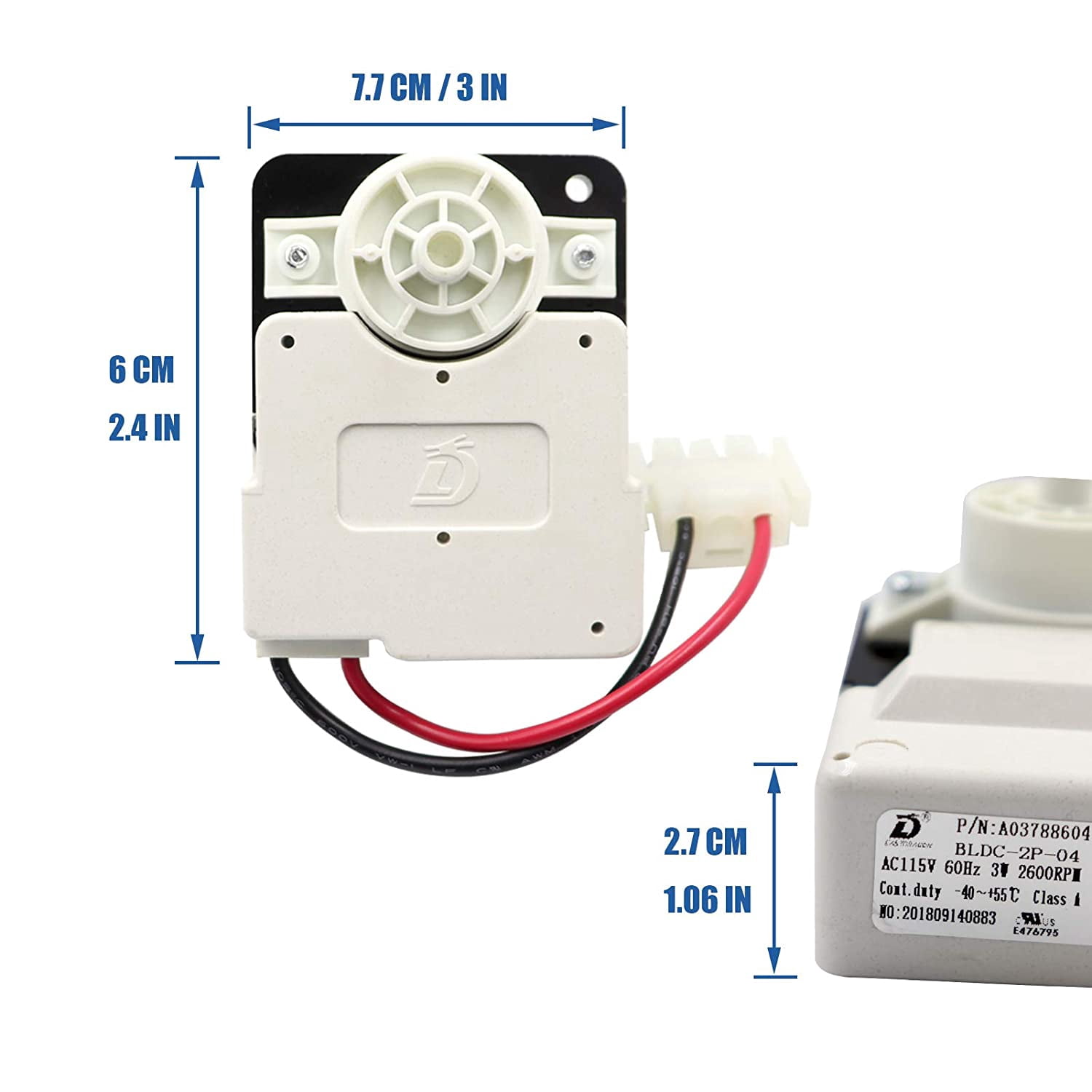 MorexLab Blower Motor for Kenmore Refrigerators