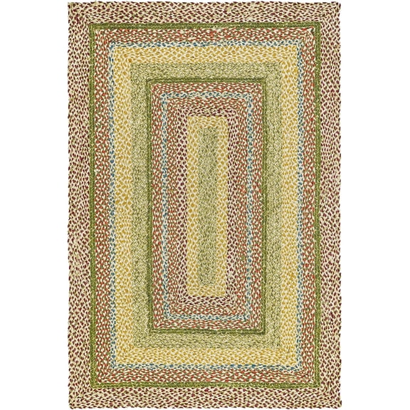 Traditional Jute Braided Rug, Rustic Country Décor For Kitchen, Living Room, Dining Room, Bedroom, Autumn, 2'X3'
