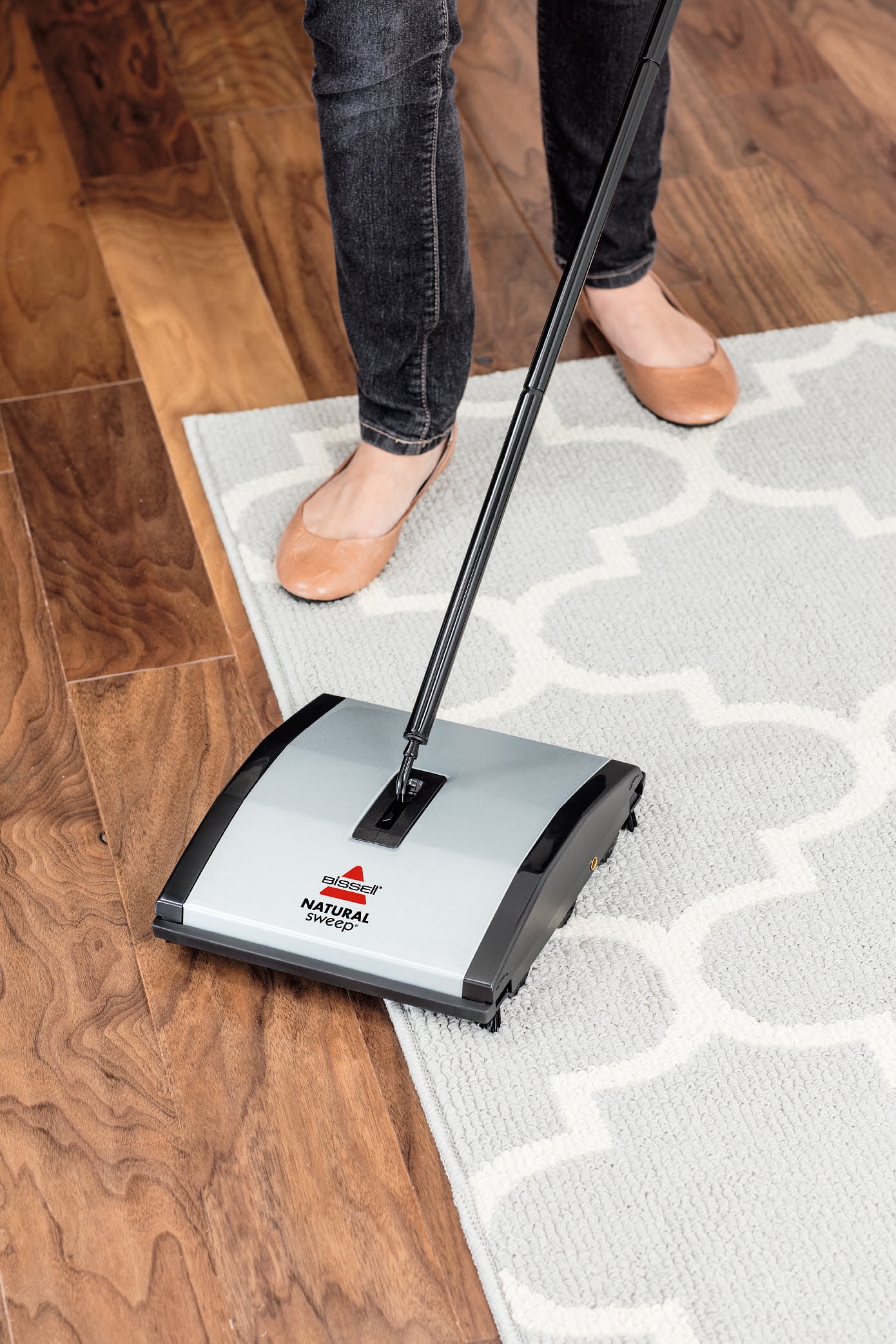 BISSELL Natural Sweep Carpet & Floor Manual Lightweight Sweeper92N0A New! 