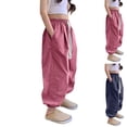 thumbnail image 5 of Odeerbi 4-15 Años Niñas Pantalones de Chándal de Algodón de Secado Rápido Workout Athletic Sports Jogger Pantalones Casual de Cintura Elástica de Seda de Hielo Joggers, 5 of 5