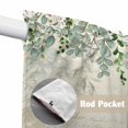 thumbnail image 4 of St. Patrick's Swag Valances for Windows, Kitchen Window Curtains Over Sink, Luck Shamrock Eucalyptus Leaves Flowers Vintage Window Treatment Curtains for Living Room/Bedroom 2 Panel Sets 36"x45", 4 of 8