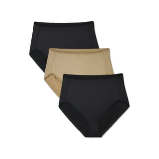 Hanes Women`s Nylon Hi-Cut Panties, PP73AS, 10, White - Walmart.com
