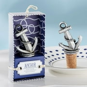 Kate Aspen Nautical Anchor Bottle Stopper - Set of 6 - Guest Gift, Party Favor or Decorations for Beach Themed Weddings, Bridal Showers, Baby Showers & More