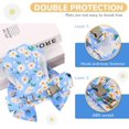 thumbnail image 5 of Dog Harness and Leash Set with Bow Knot No Pull Pet Daisy Floral Harness with D-Ring Soft Mesh Dog Harness Vest Set Escape Proof Princess Puppy Harness for Small Girl Dogs Cats, 5 of 8