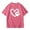 1-Hot Pink304, variant on Byoo Heart Paw Print Tshirt for Toddler Girl Cute Crew Neck Short Sleeve Oversize T Shirt Basic Pullover Top