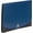 Blue/Black, variant on Poly Frequency Expanding File Folders, Flap and Cord Closure, Letter Size, Wave , 13 Pocket, /Clear (70864)
