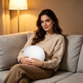 thumbnail image 5 of MMJ Simulated Tennis Ball Cushion Decorative Soft Plush Round Pillow for Home Sofa Chair Car Office Nap 7.87in, 5 of 6