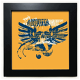 thumbnail image 1 of Blue Orange l Wings Graffiti Street Black Square Frame Picture Wall Tabletop, 1 of 3