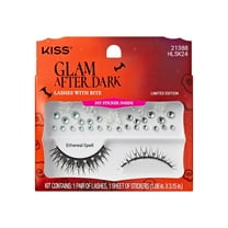 KISS Halloween False Eyelashes, ‘Ethereal Spell’, 7mm-12mm, Natural Volume, 1 Pair KISS Lashes